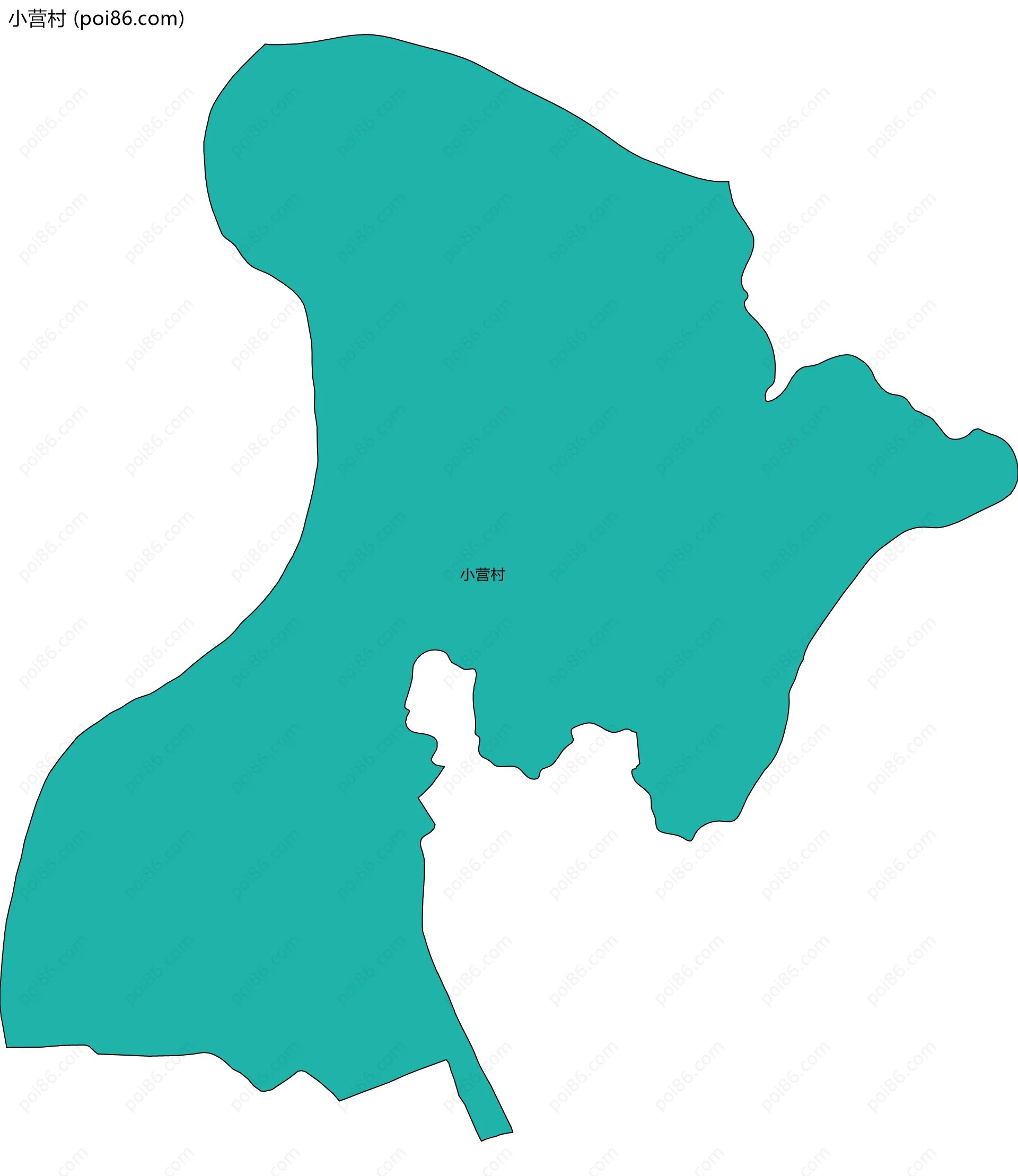 小营村边界地图