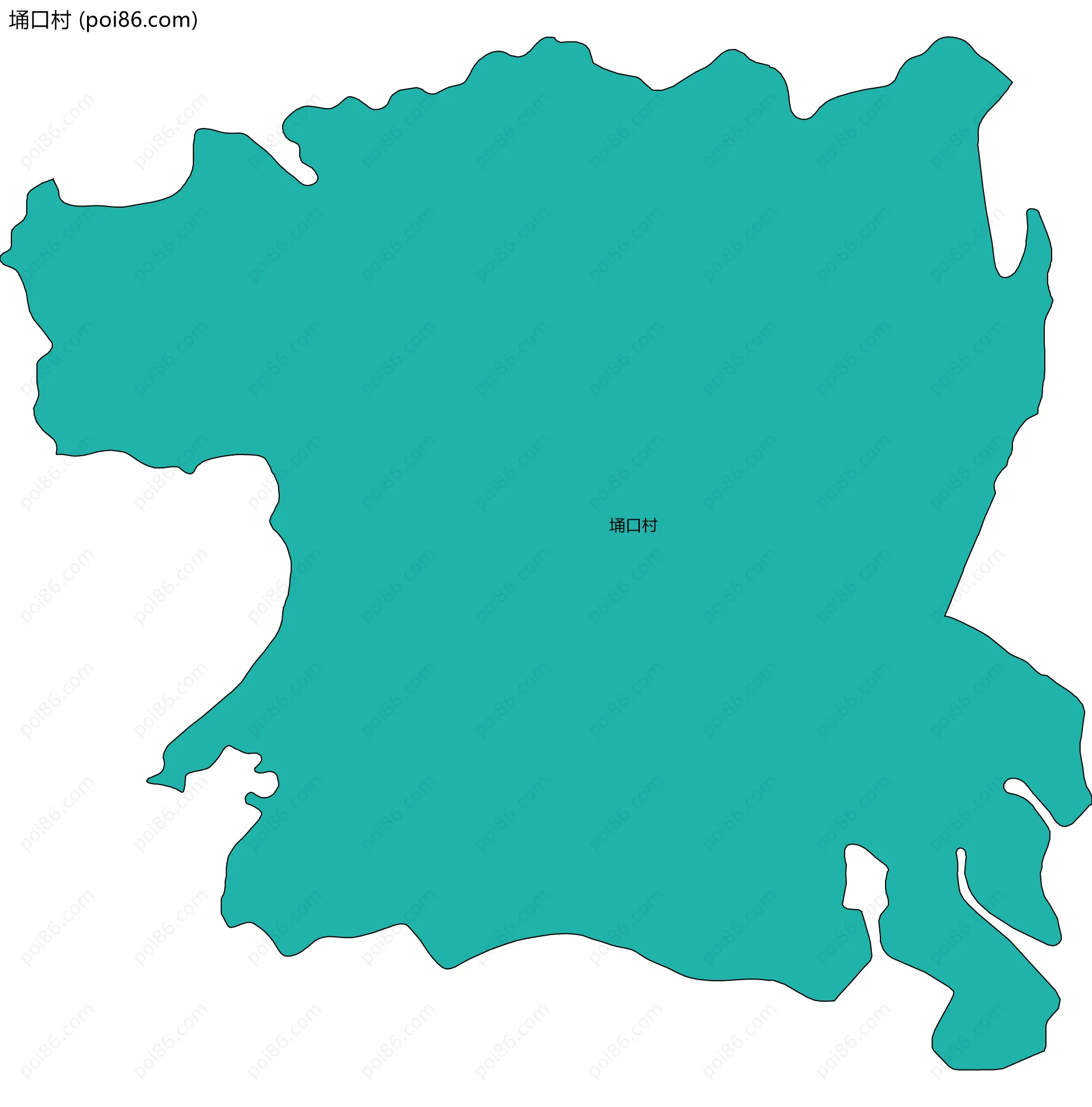 埇口村边界地图