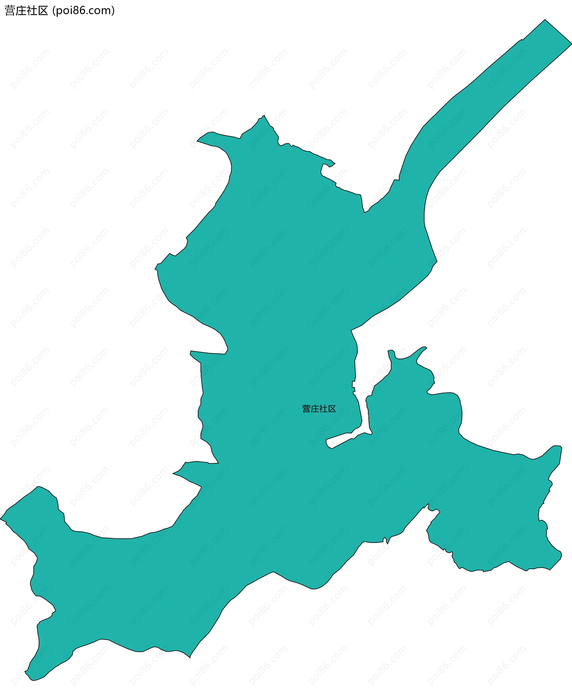 营庄社区边界地图