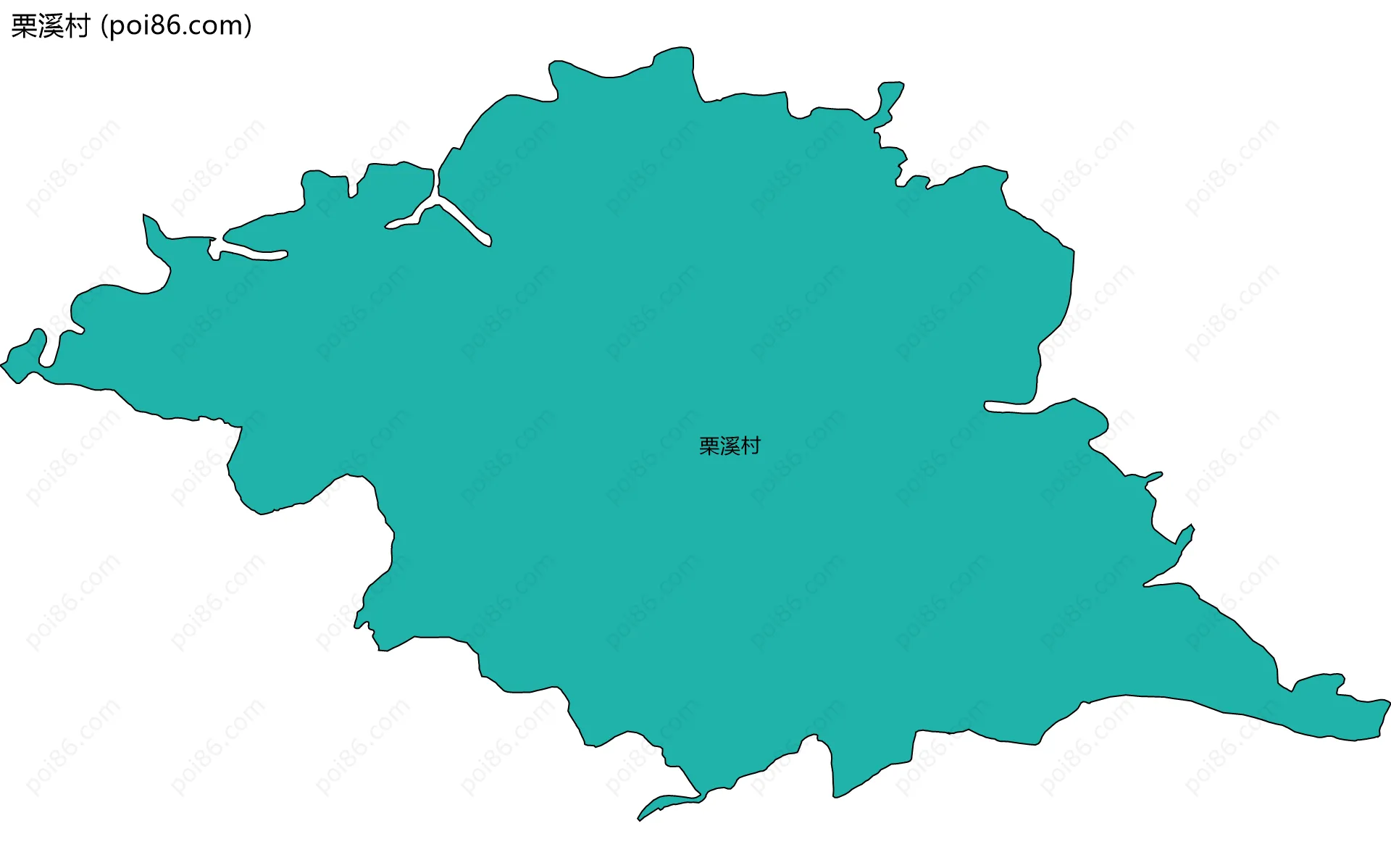 栗溪村边界地图