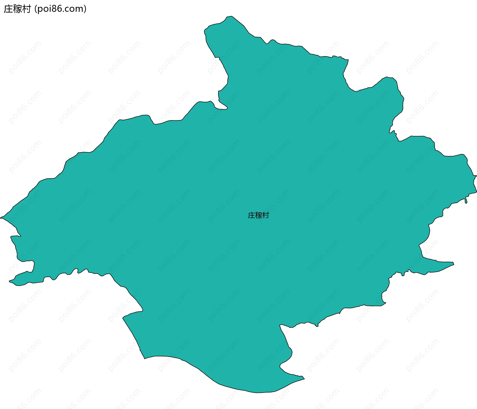 庄稼村边界地图