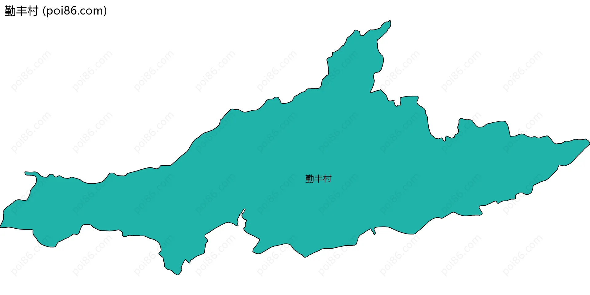 勤丰村边界地图