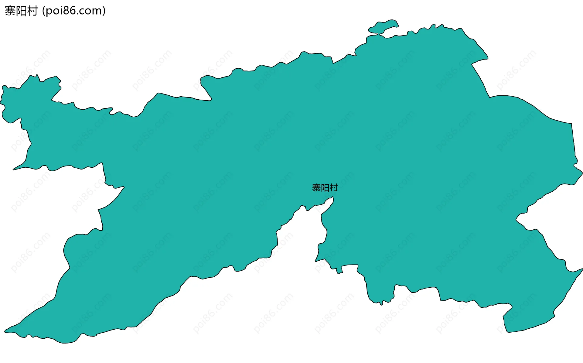 寨阳村边界地图