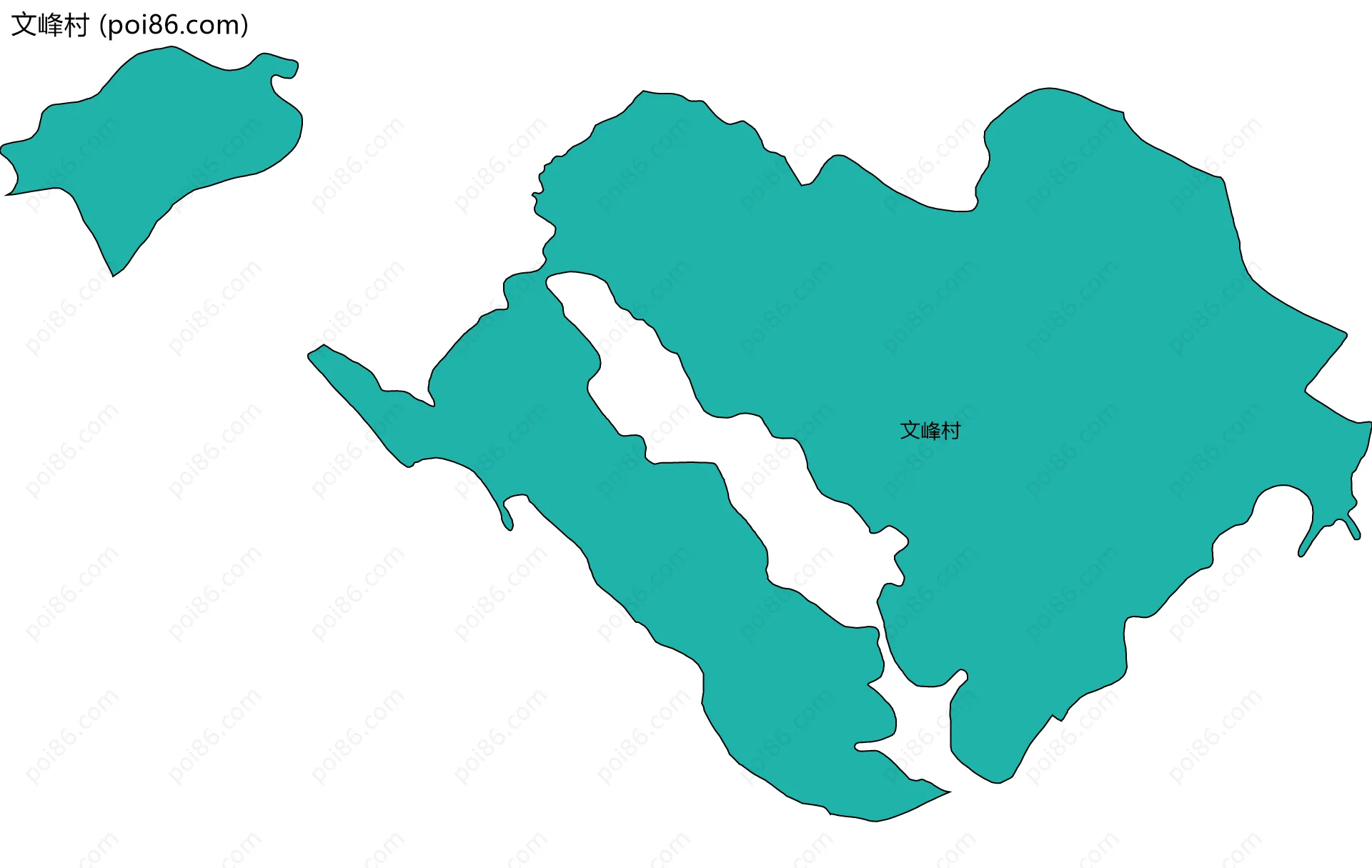 文峰村边界地图