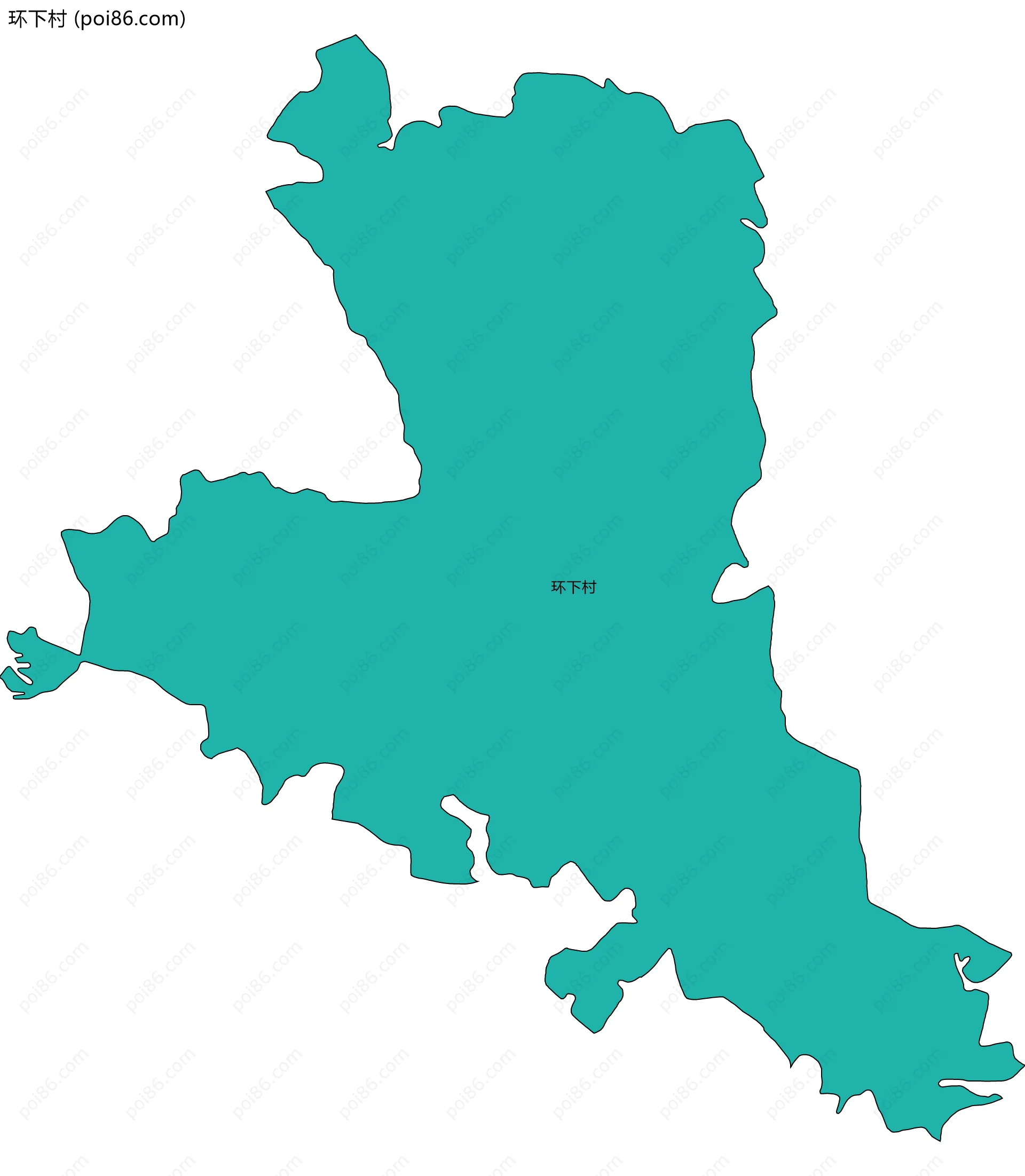 环下村边界地图