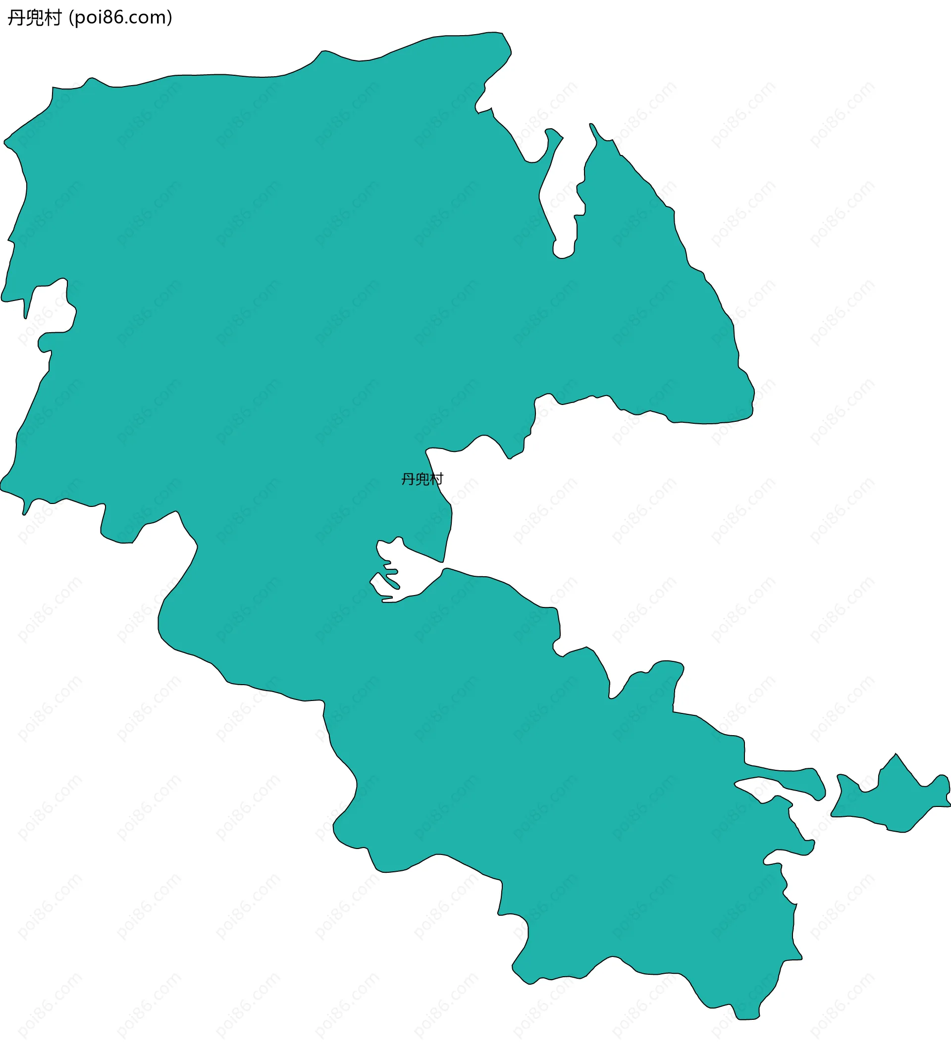 丹兜村边界地图