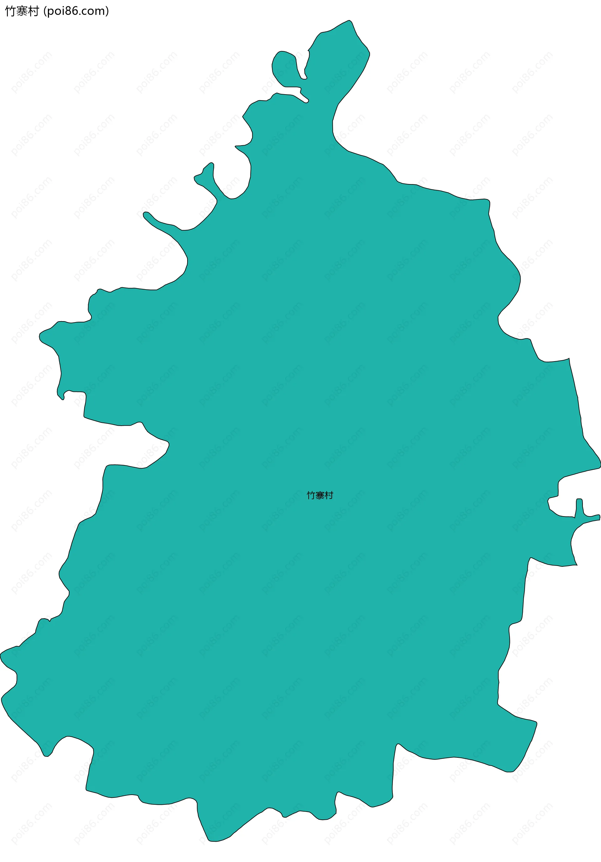 竹寨村边界地图