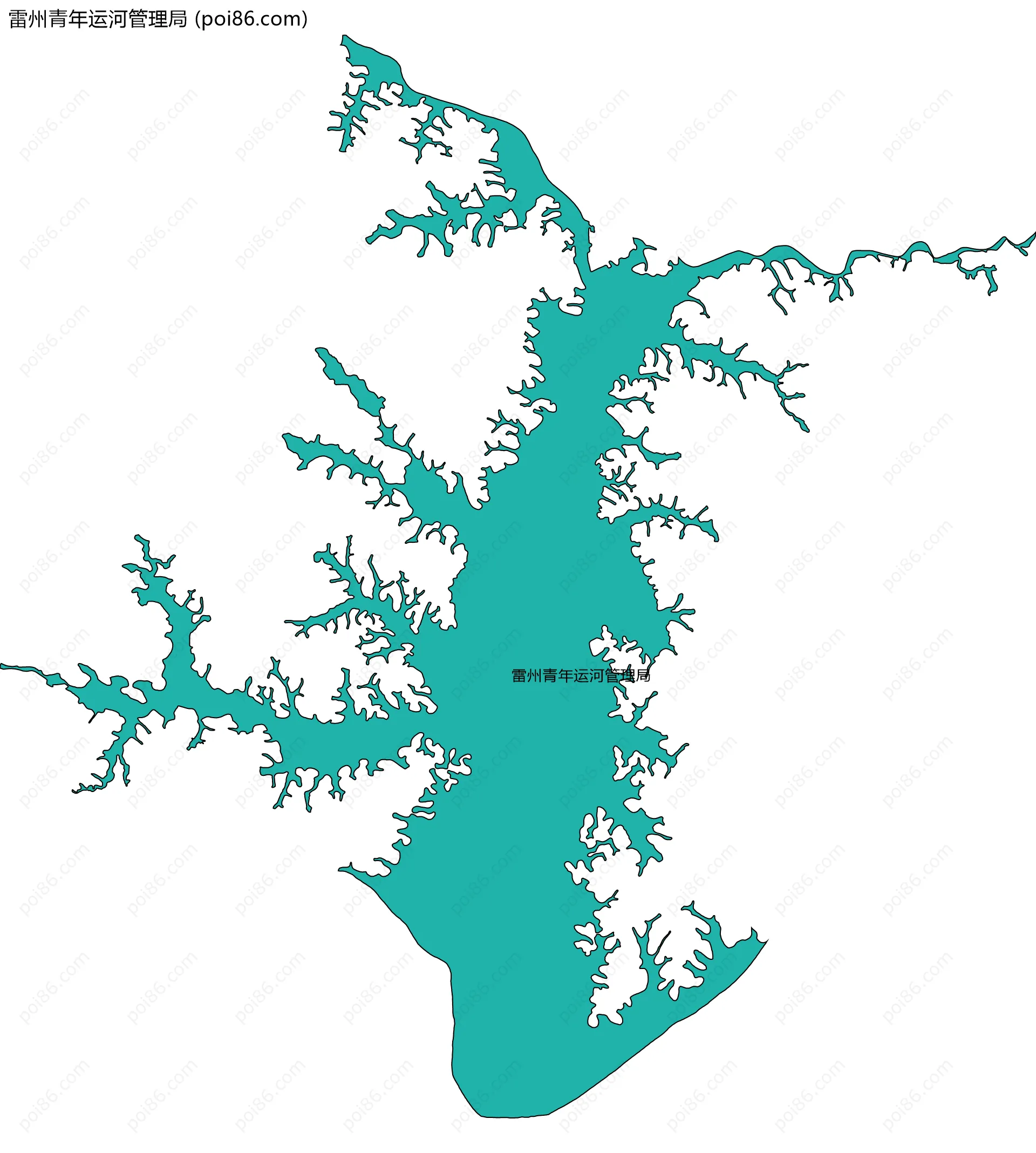 雷州青年运河管理局边界地图