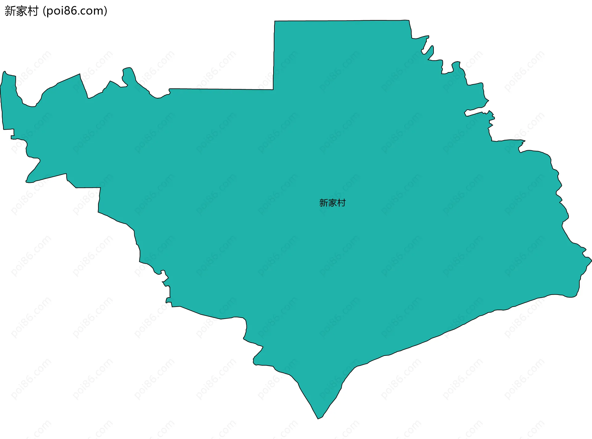 新家村边界地图