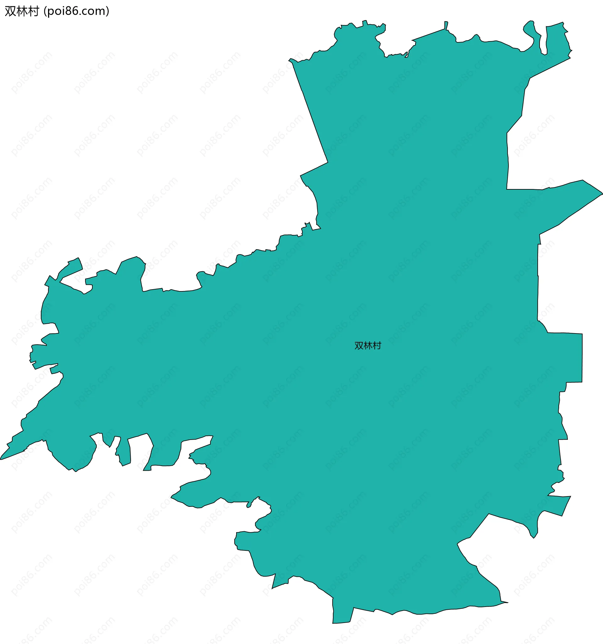双林村边界地图