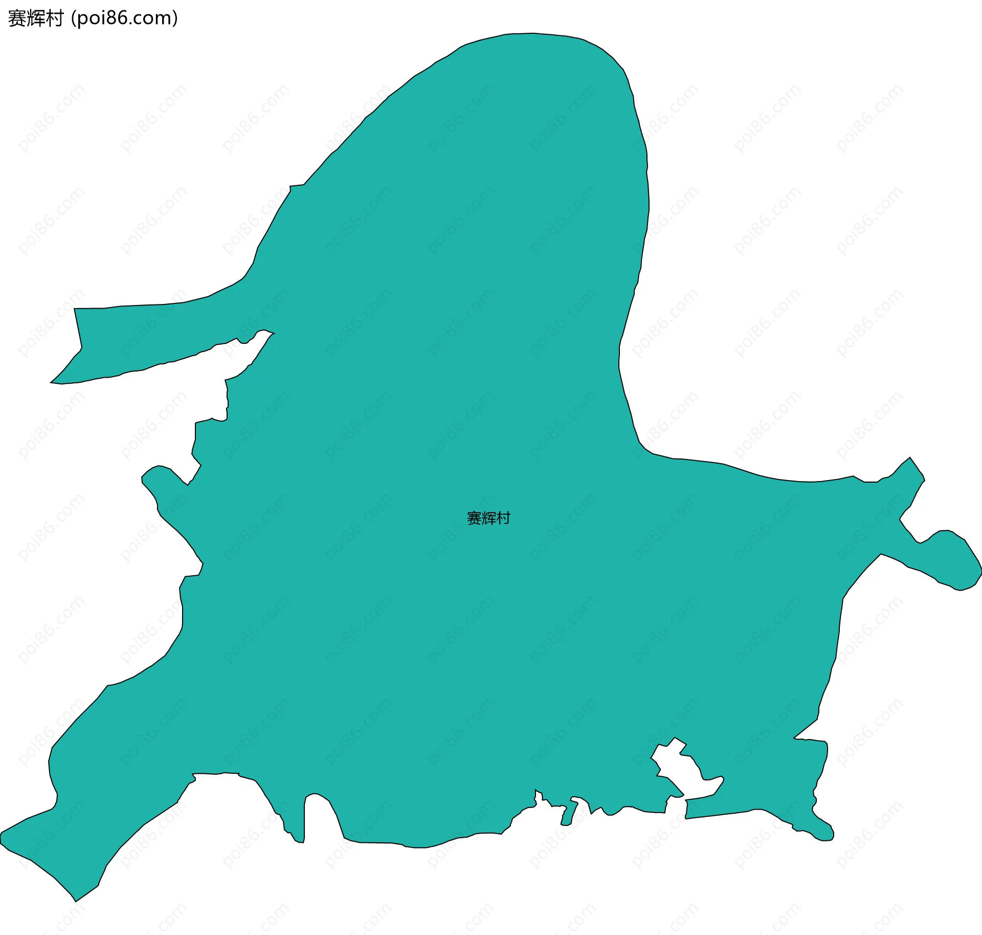 赛辉村边界地图