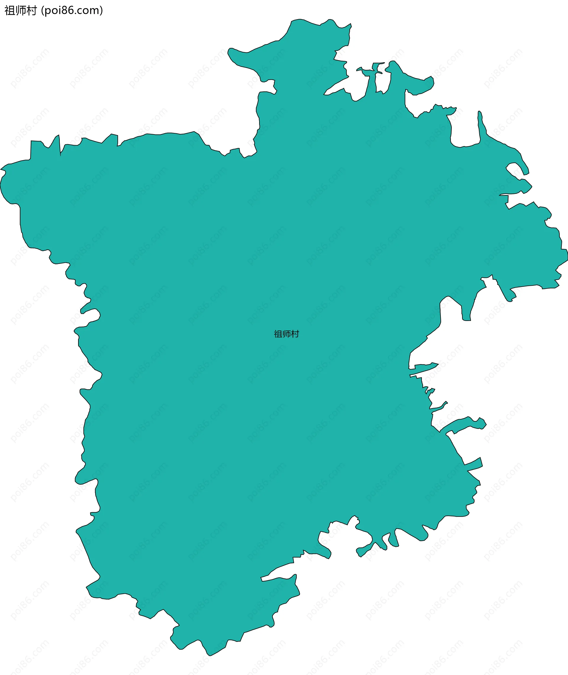祖师村边界地图