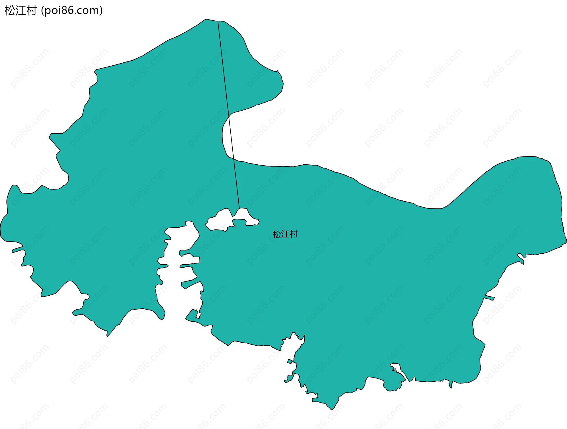 松江村边界地图