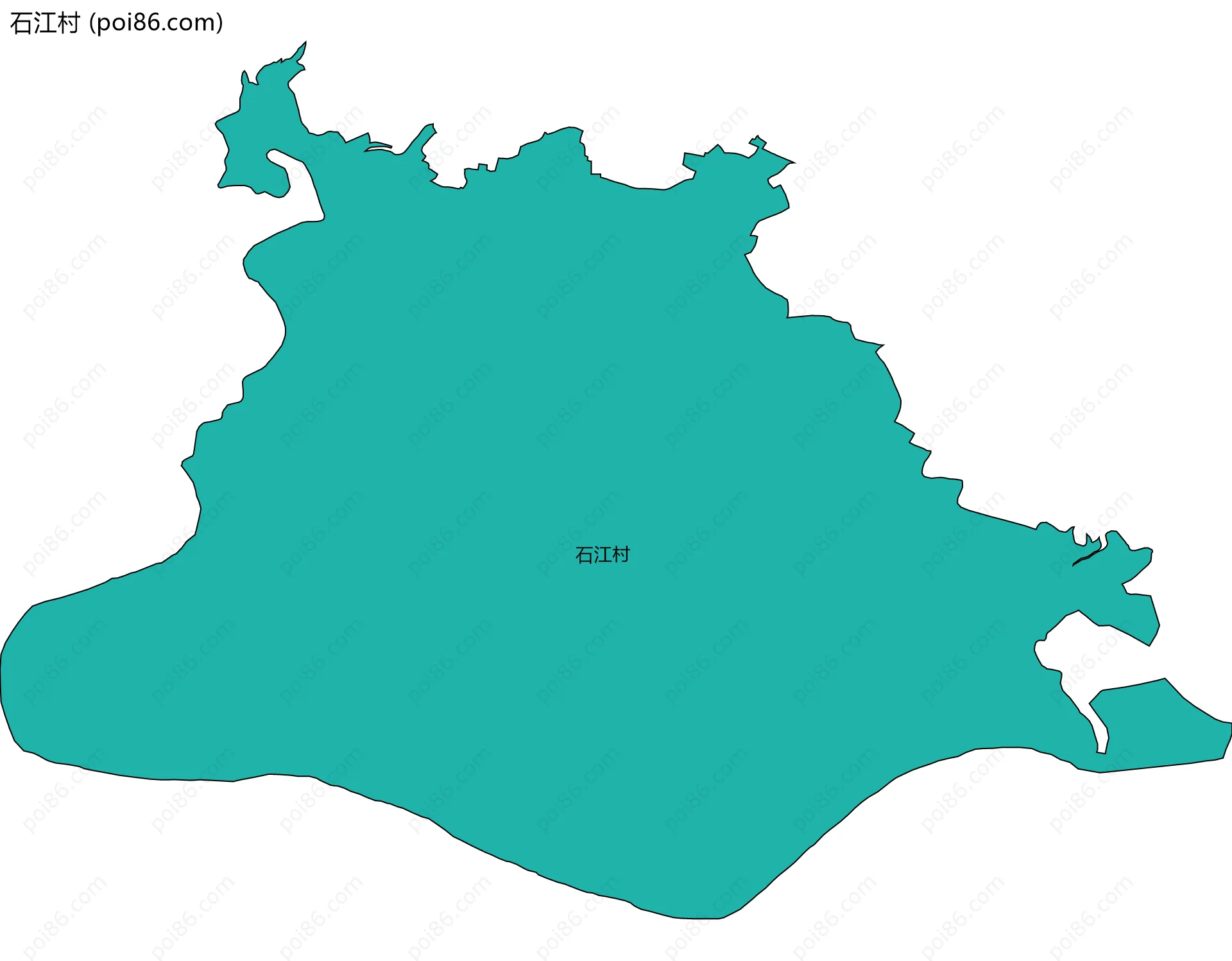 石江村边界地图