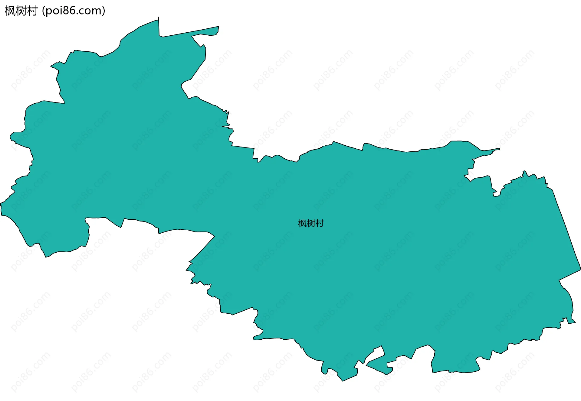 枫树村边界地图
