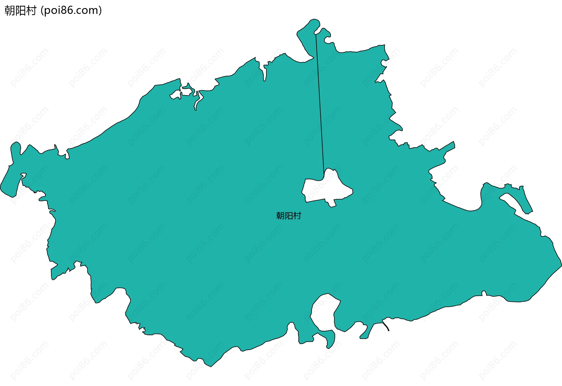 朝阳村边界地图