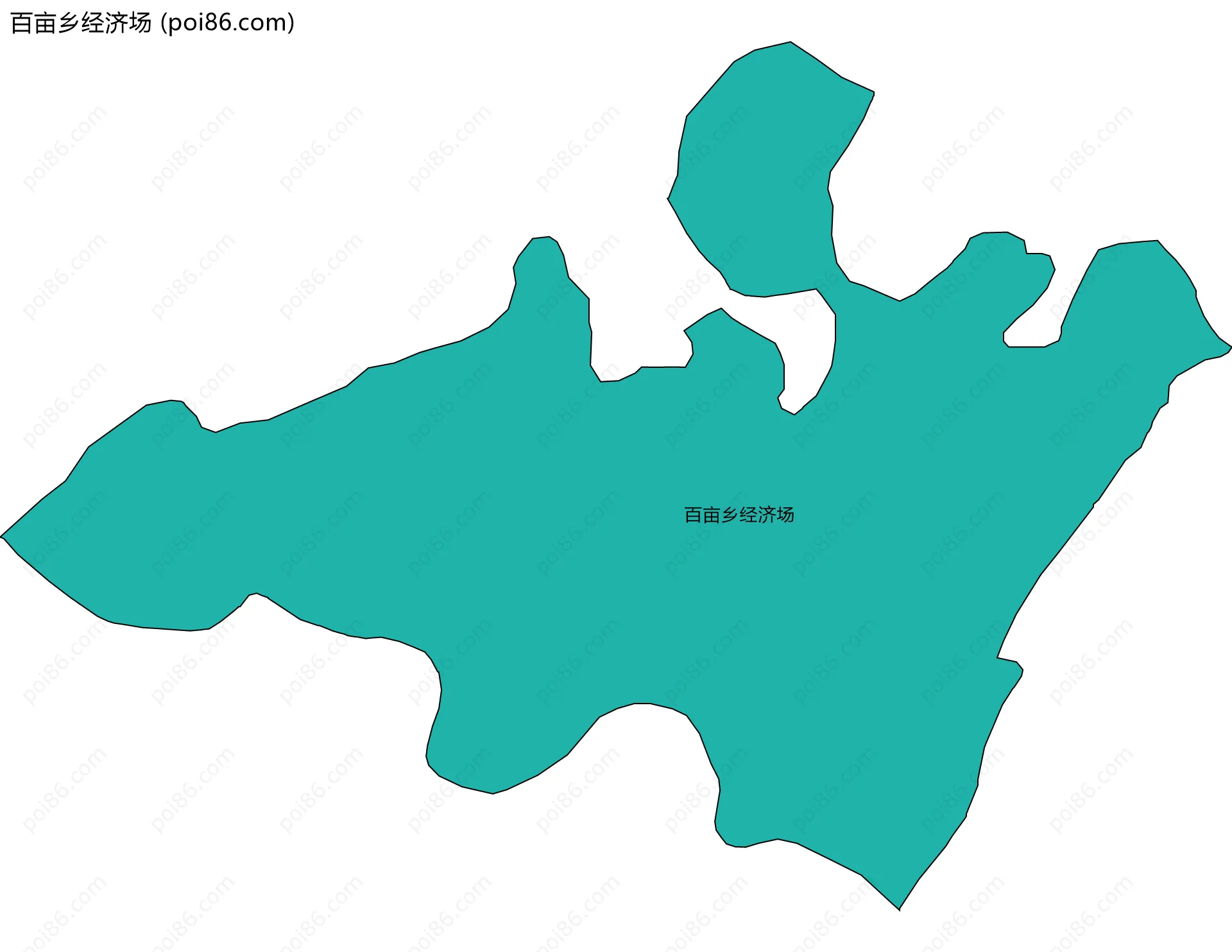 百亩乡经济场边界地图