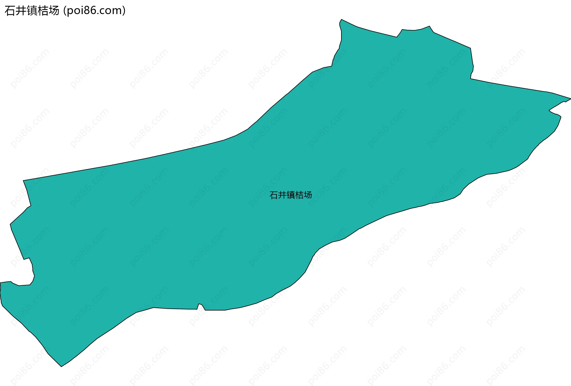 石井镇桔场边界地图