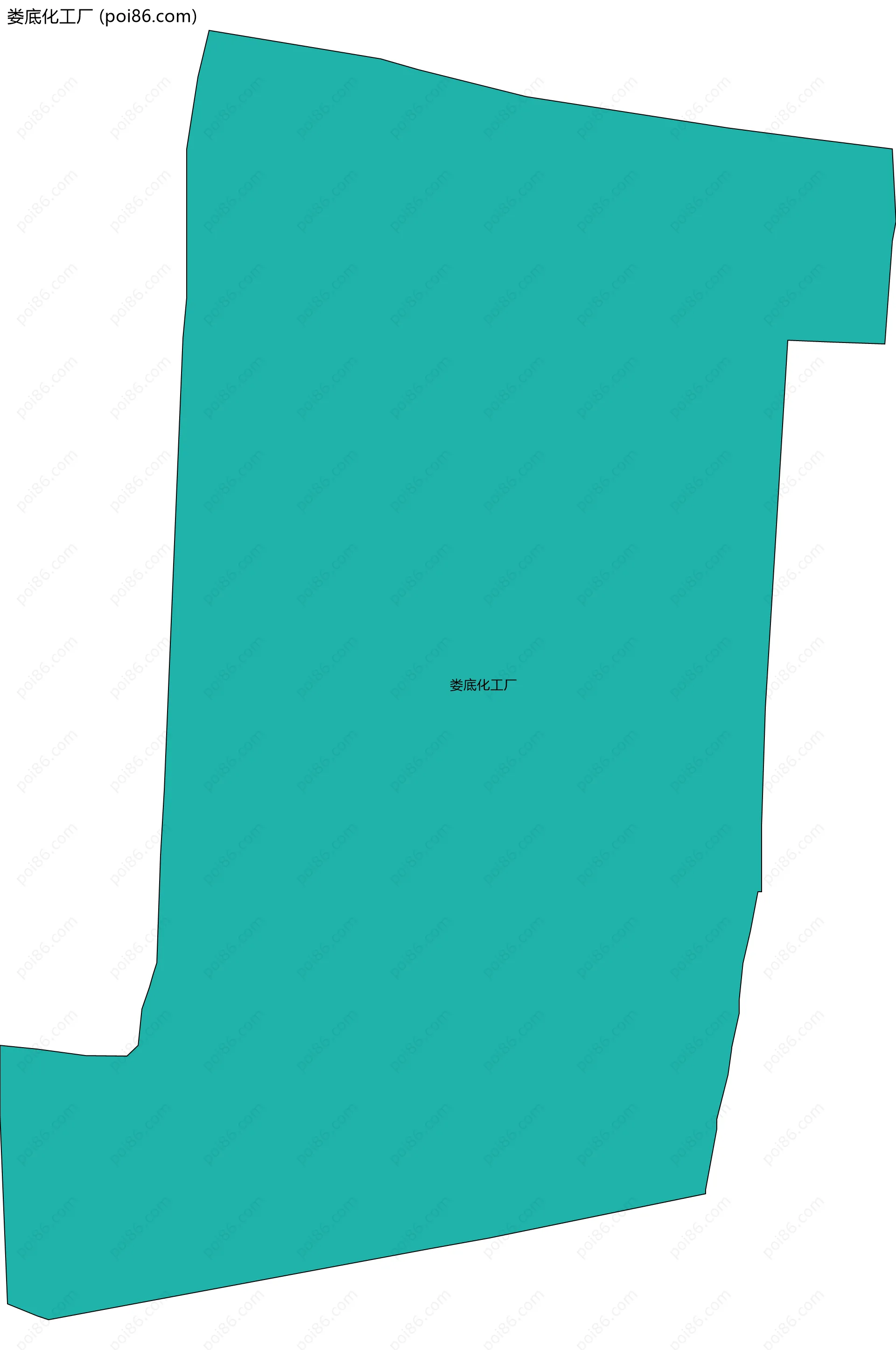 娄底化工厂边界地图