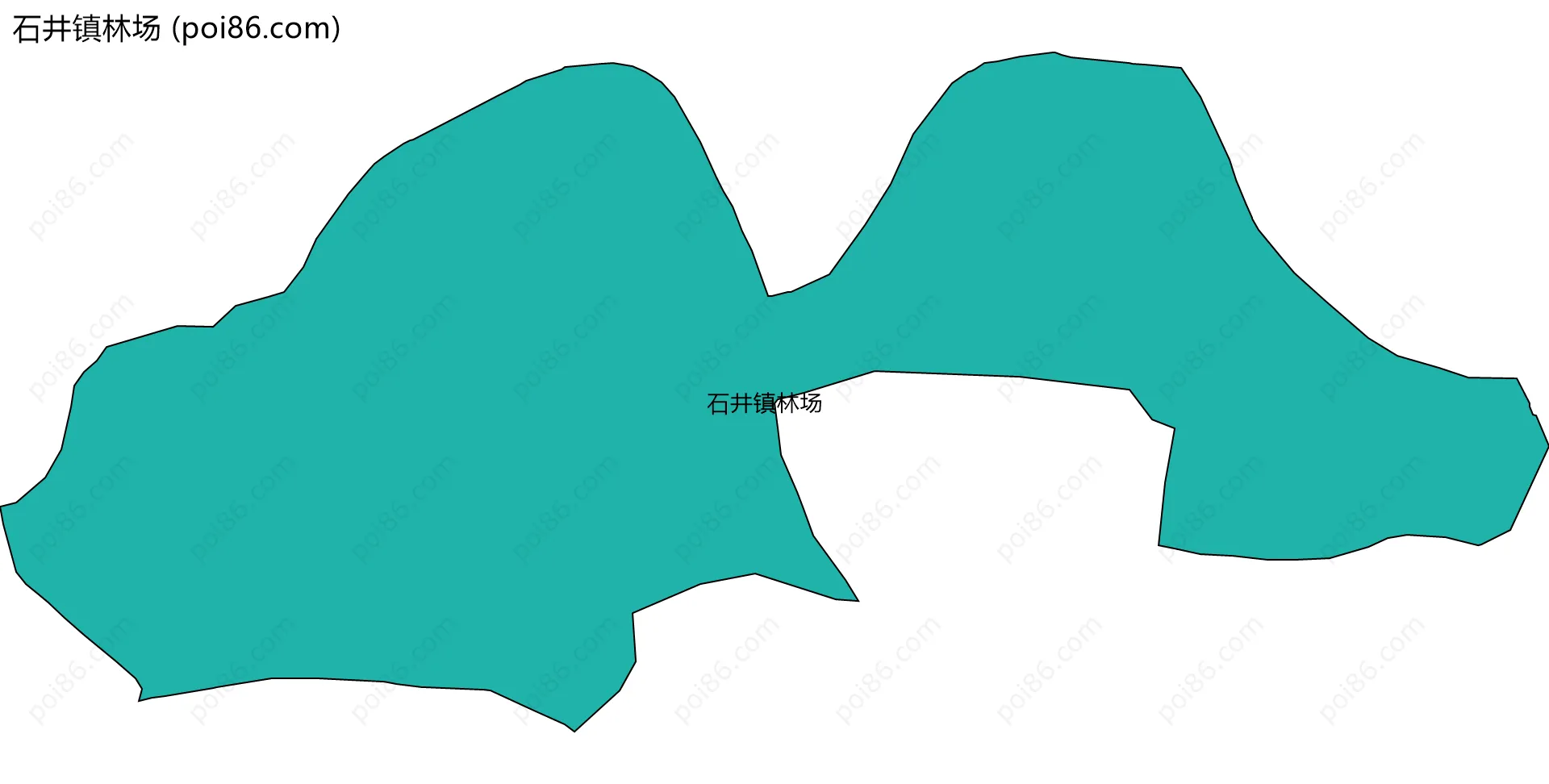 石井镇林场边界地图