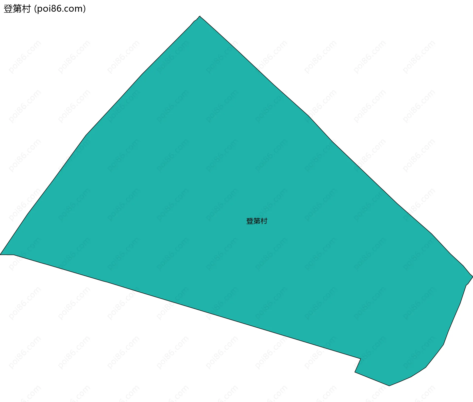 登第村边界地图