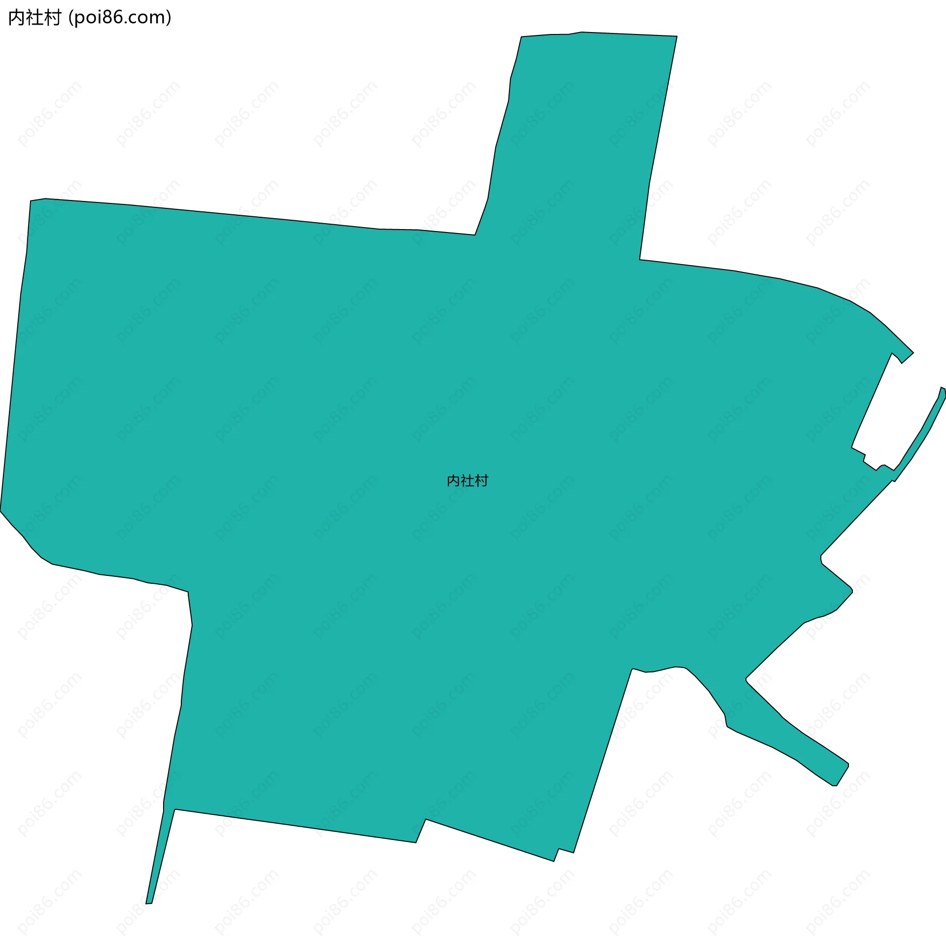 内社村边界地图
