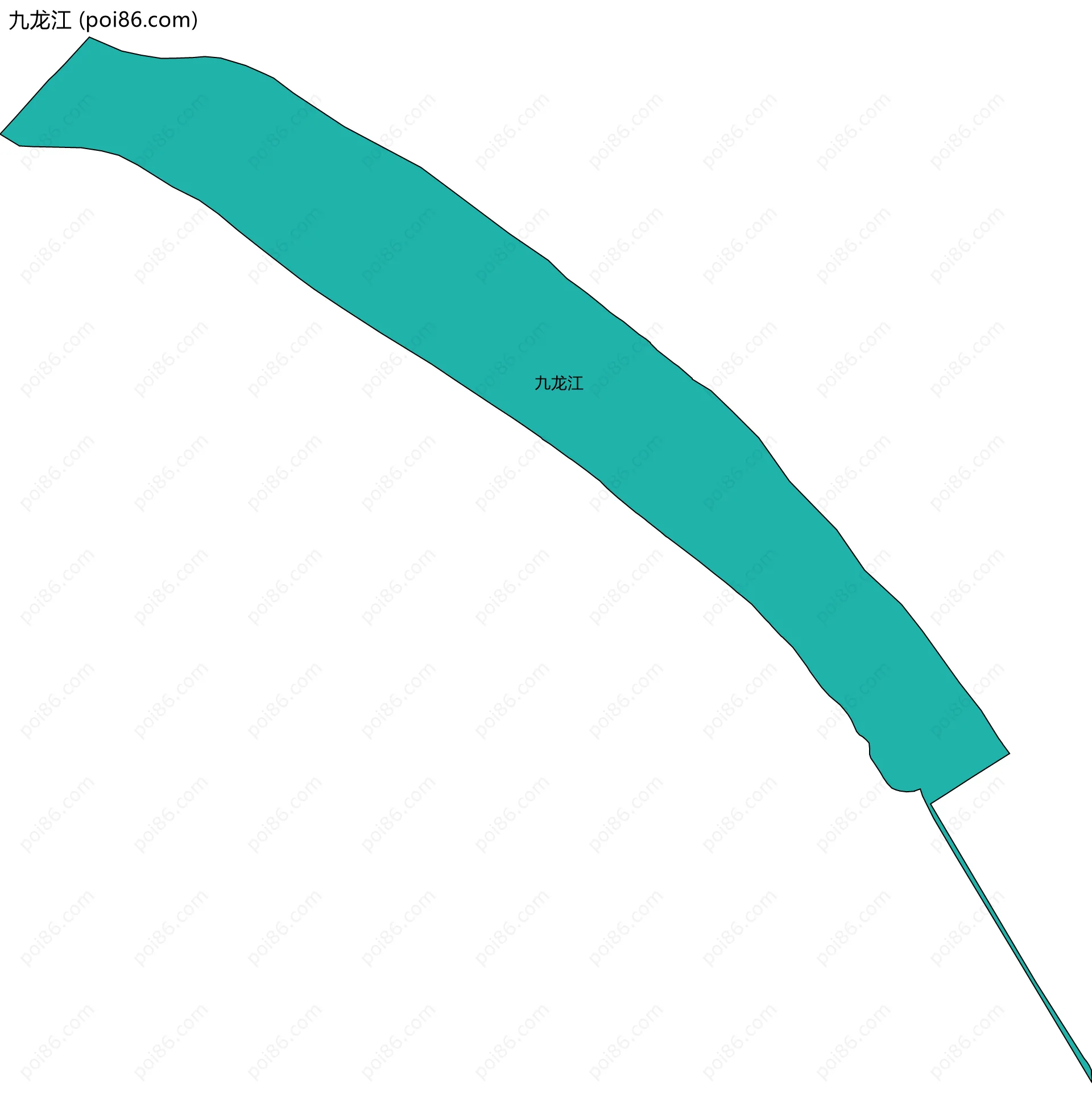 九龙江边界地图
