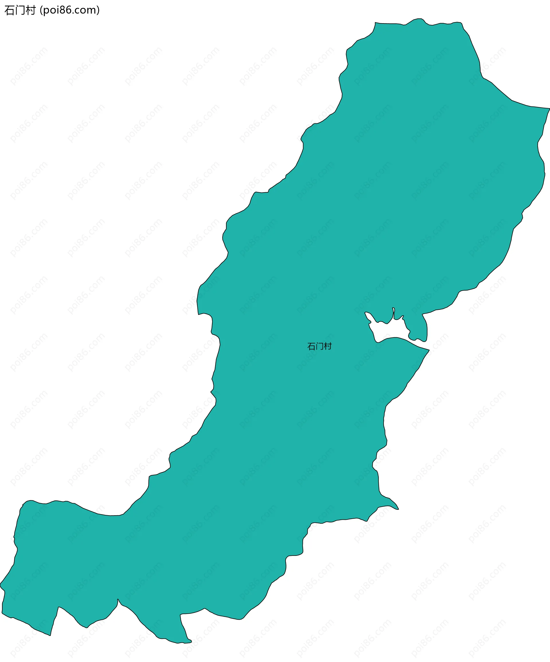 石门村边界地图