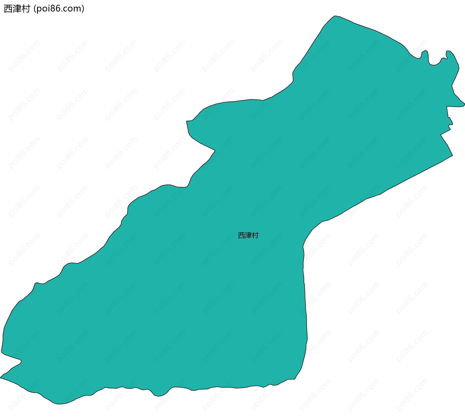 西津村边界地图
