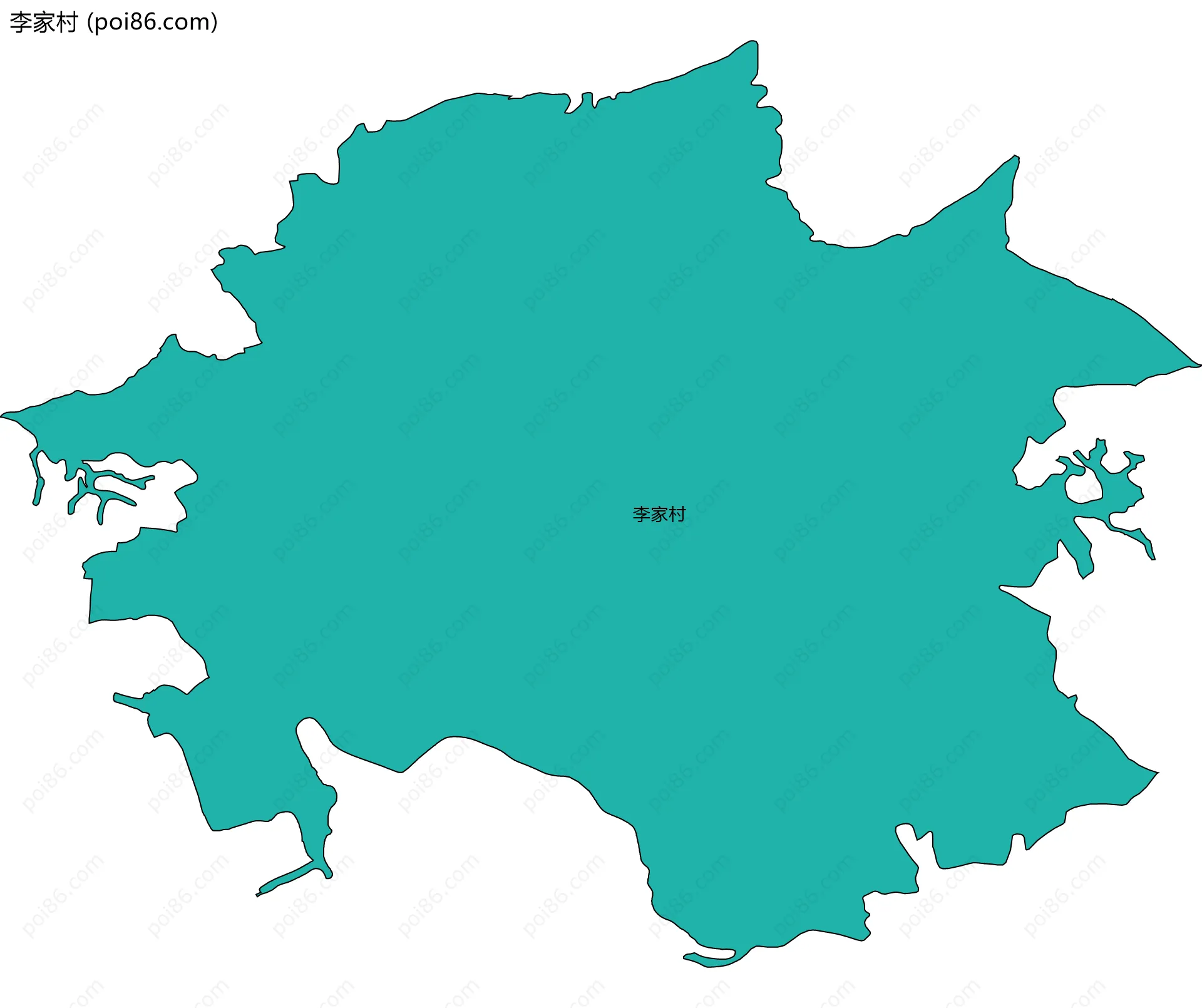 李家村边界地图