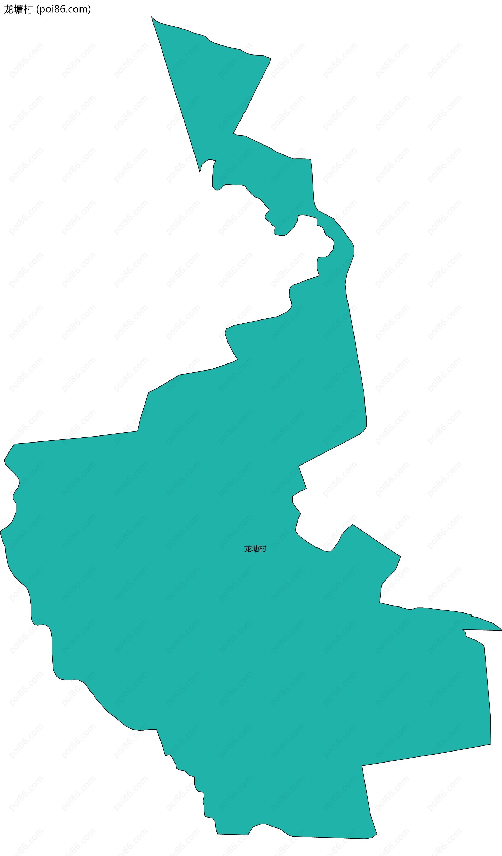 龙塘村边界地图