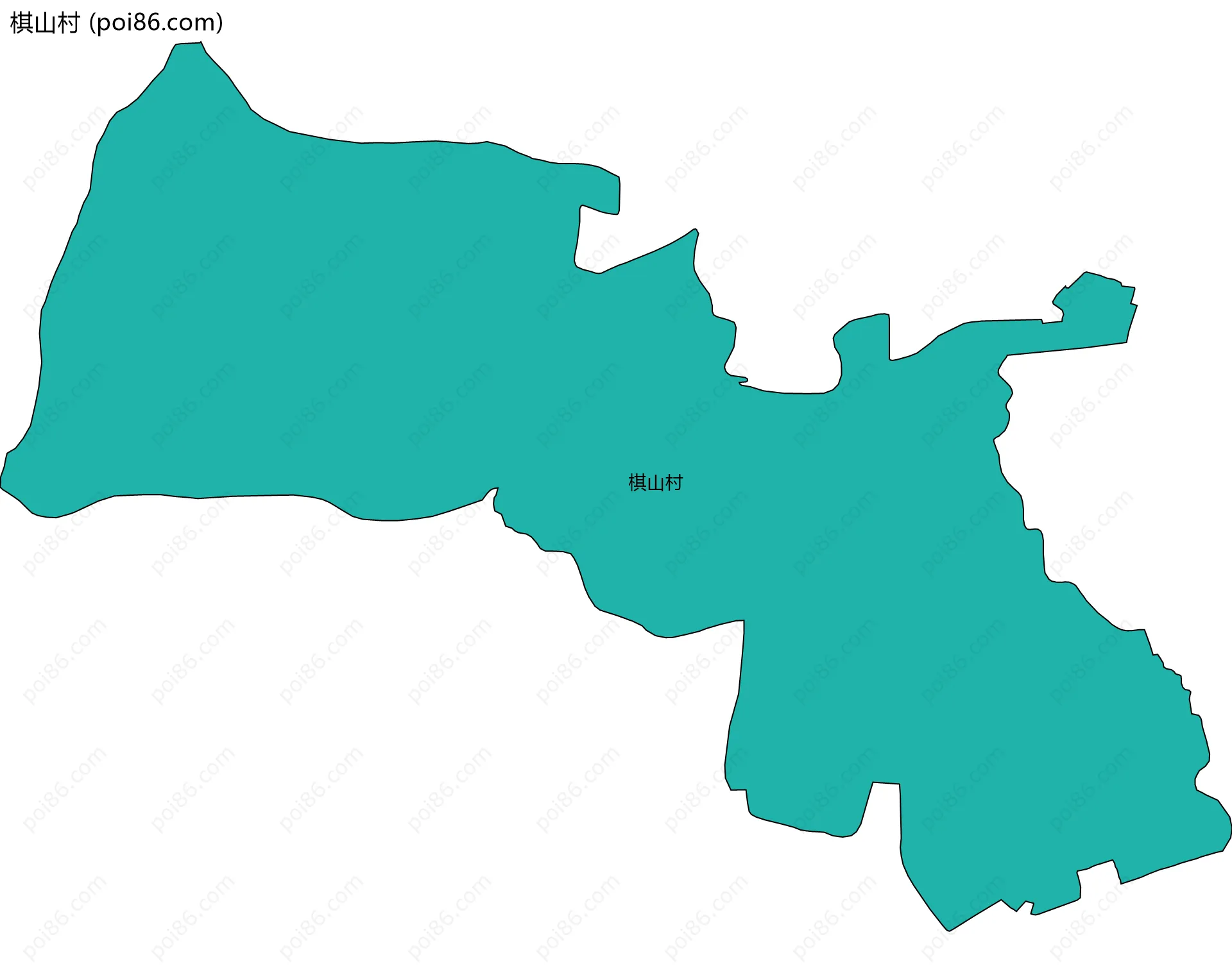 棋山村边界地图