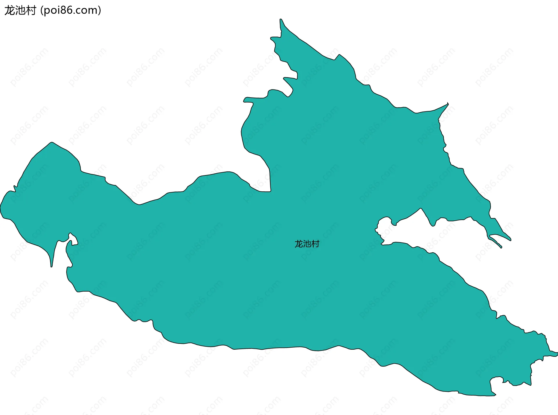 龙池村边界地图
