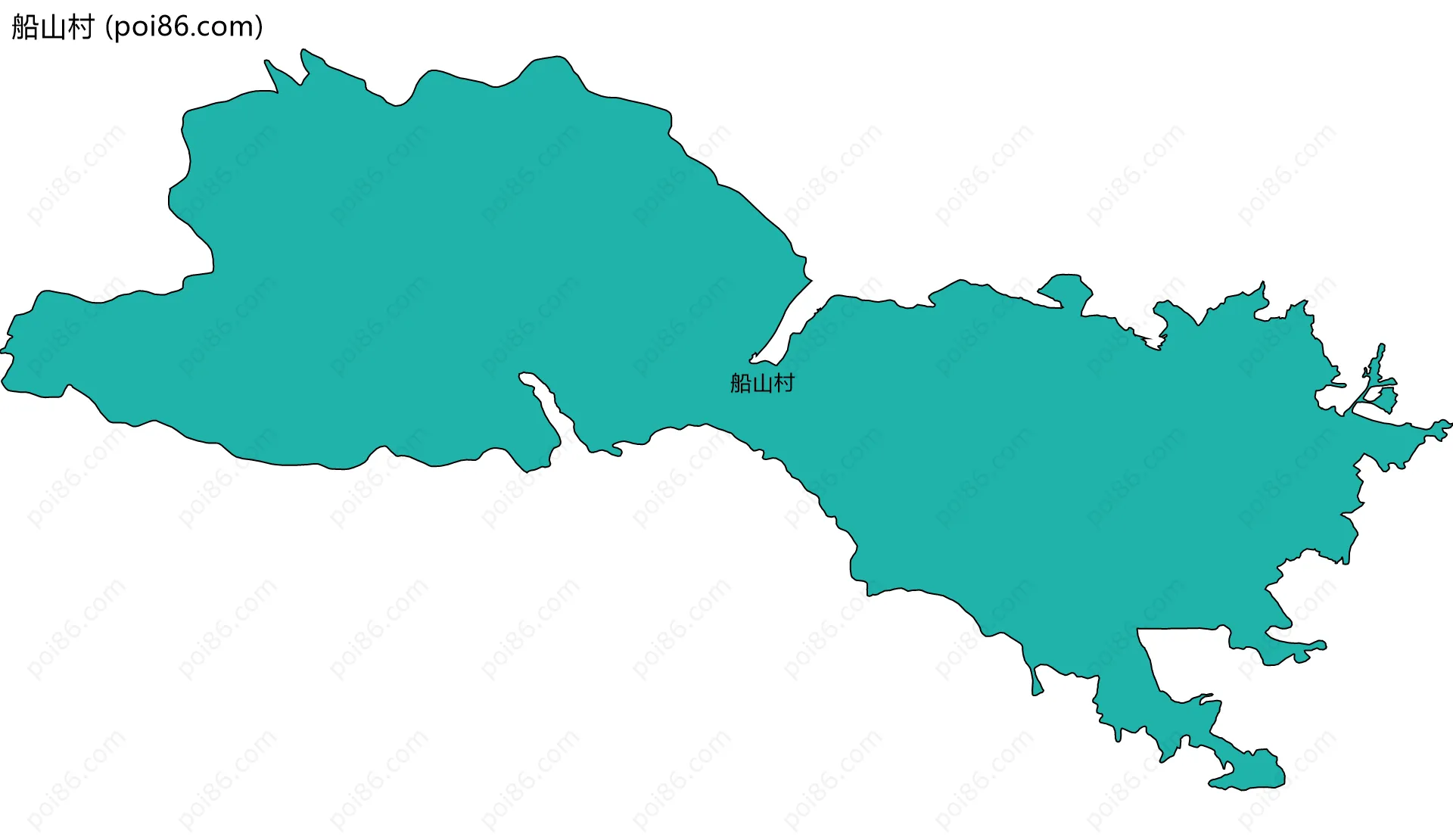 船山村边界地图