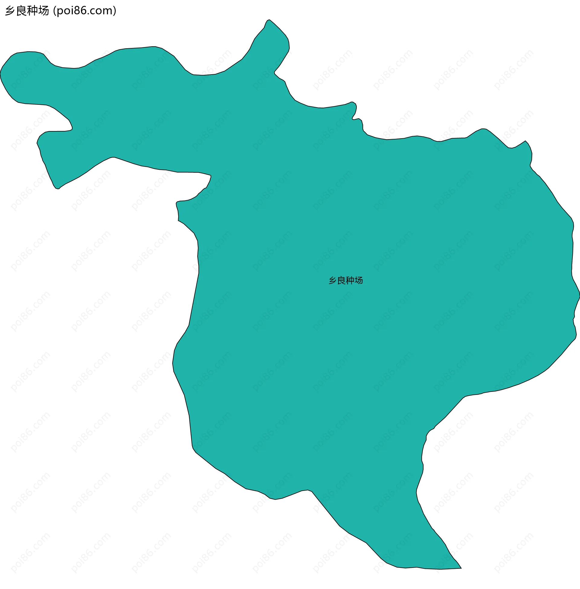 乡良种场边界地图