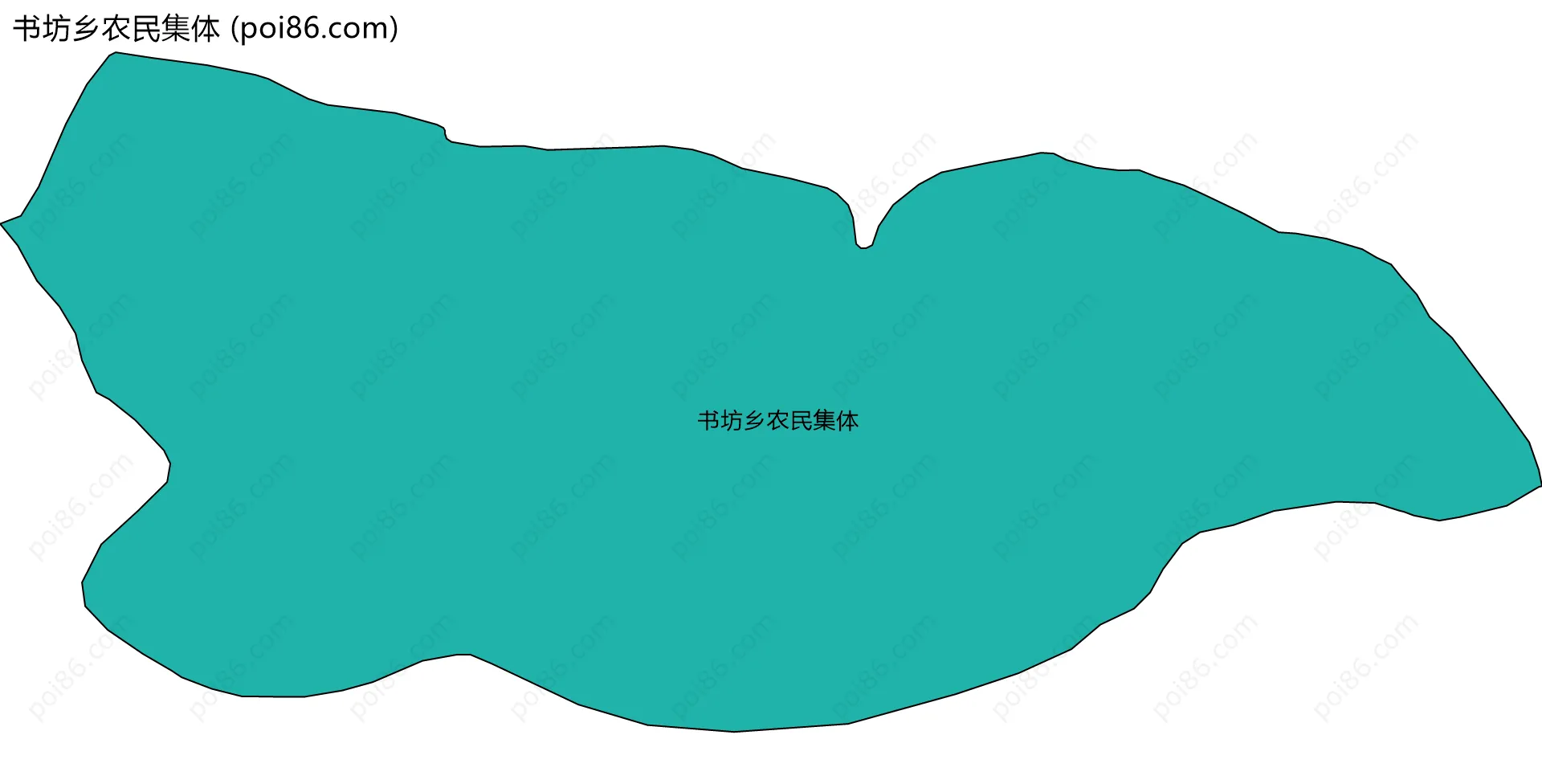 书坊乡农民集体边界地图