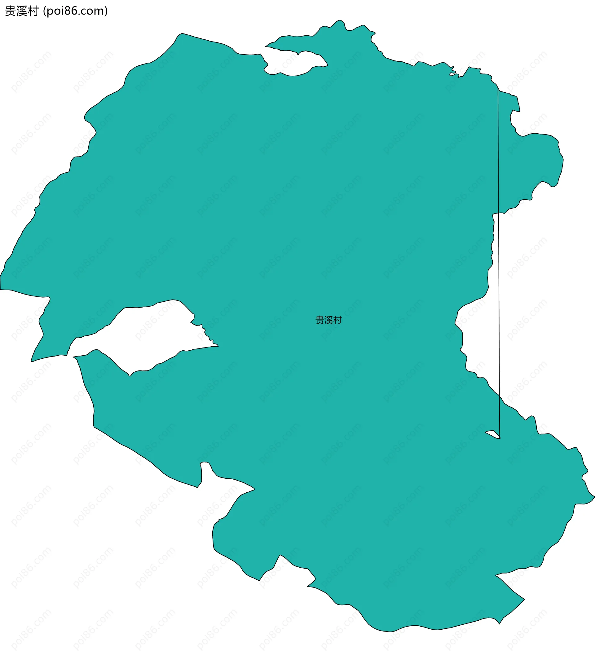 贵溪村边界地图