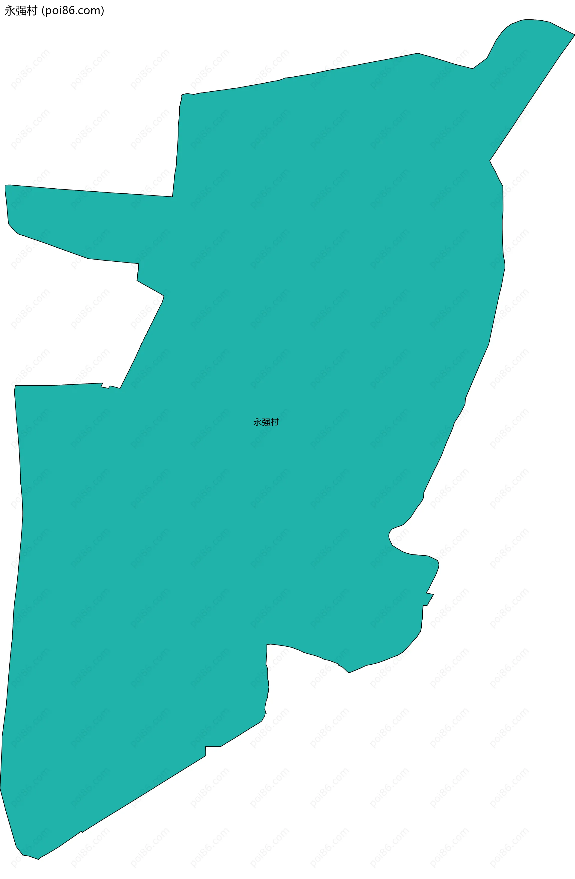 永强村边界地图