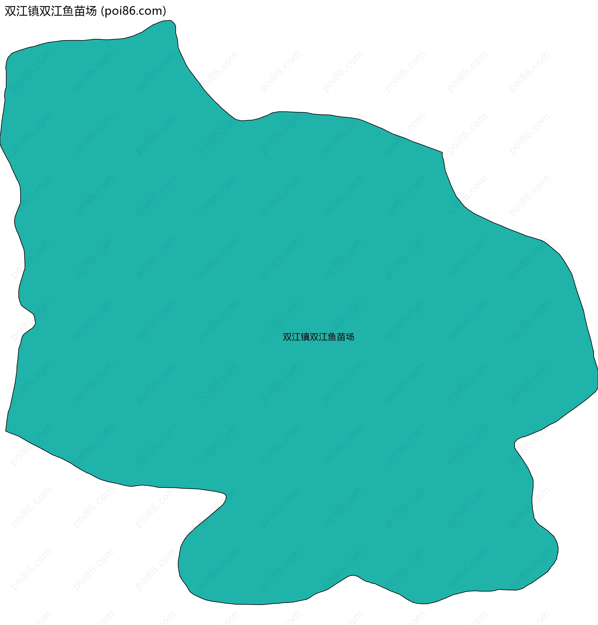 双江镇双江鱼苗场边界地图