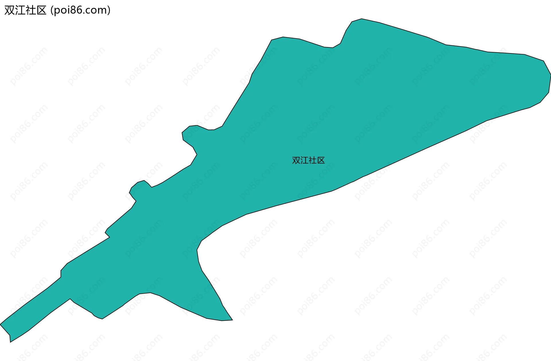 双江社区边界地图