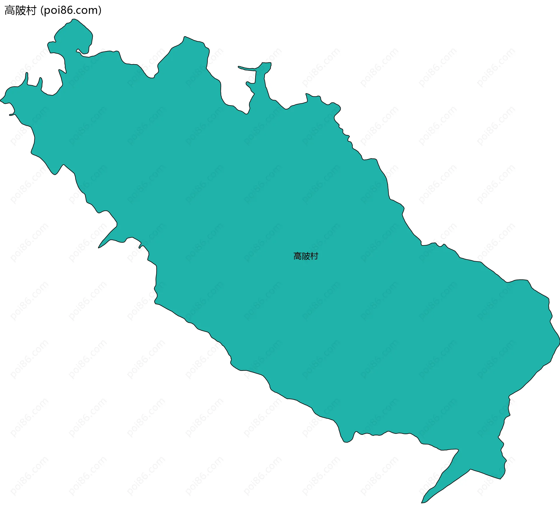 高陂村边界地图