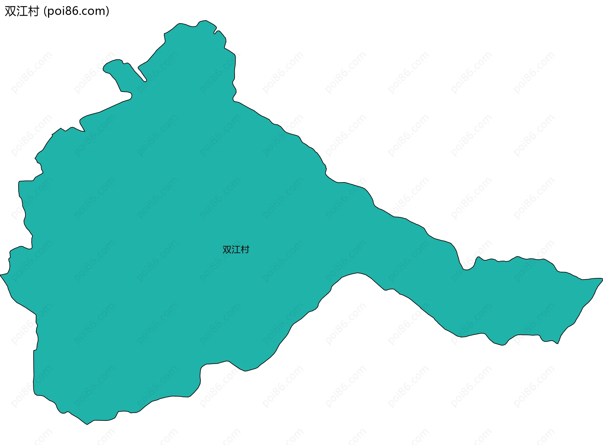 双江村边界地图