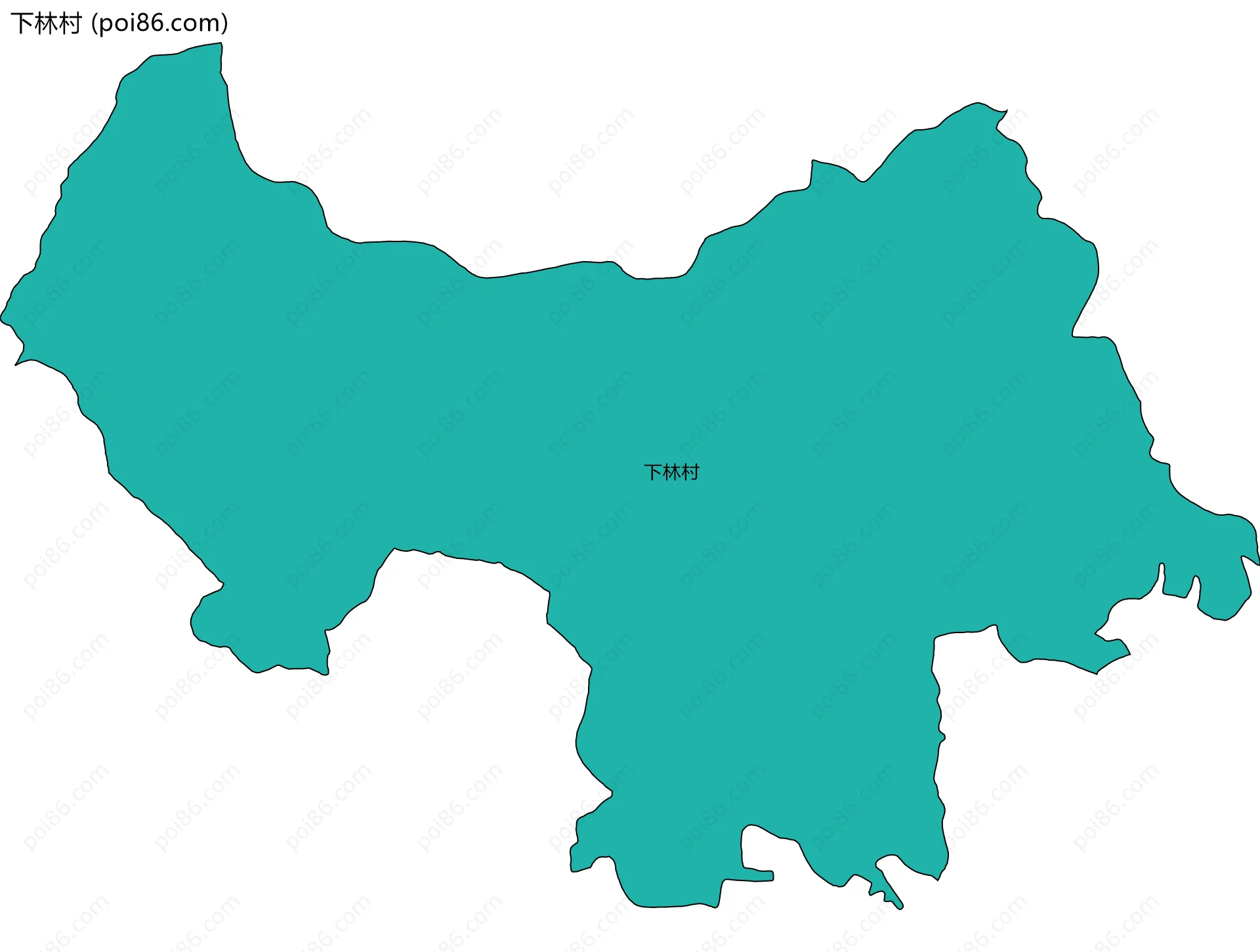 下林村边界地图