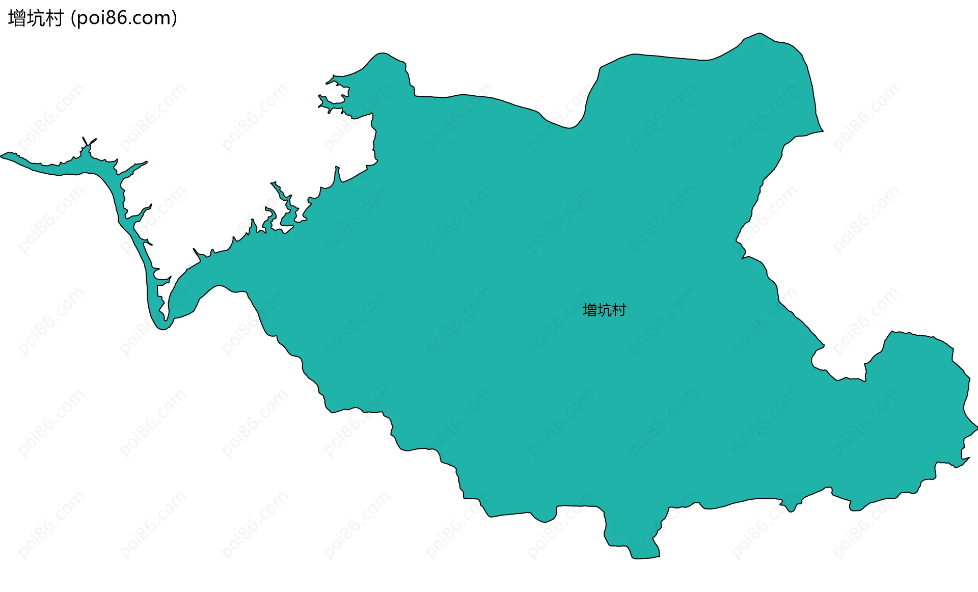 增坑村边界地图