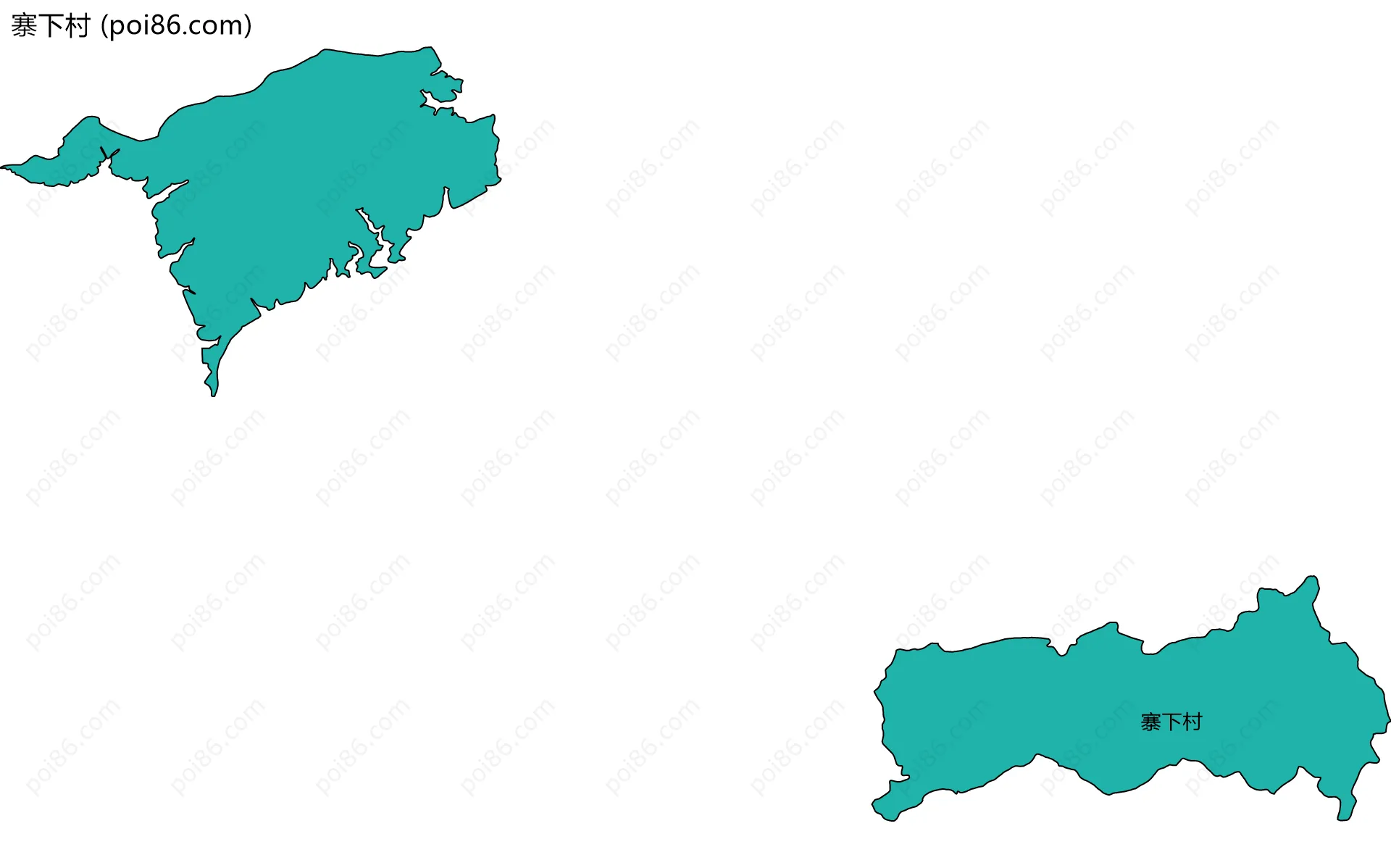 寨下村边界地图