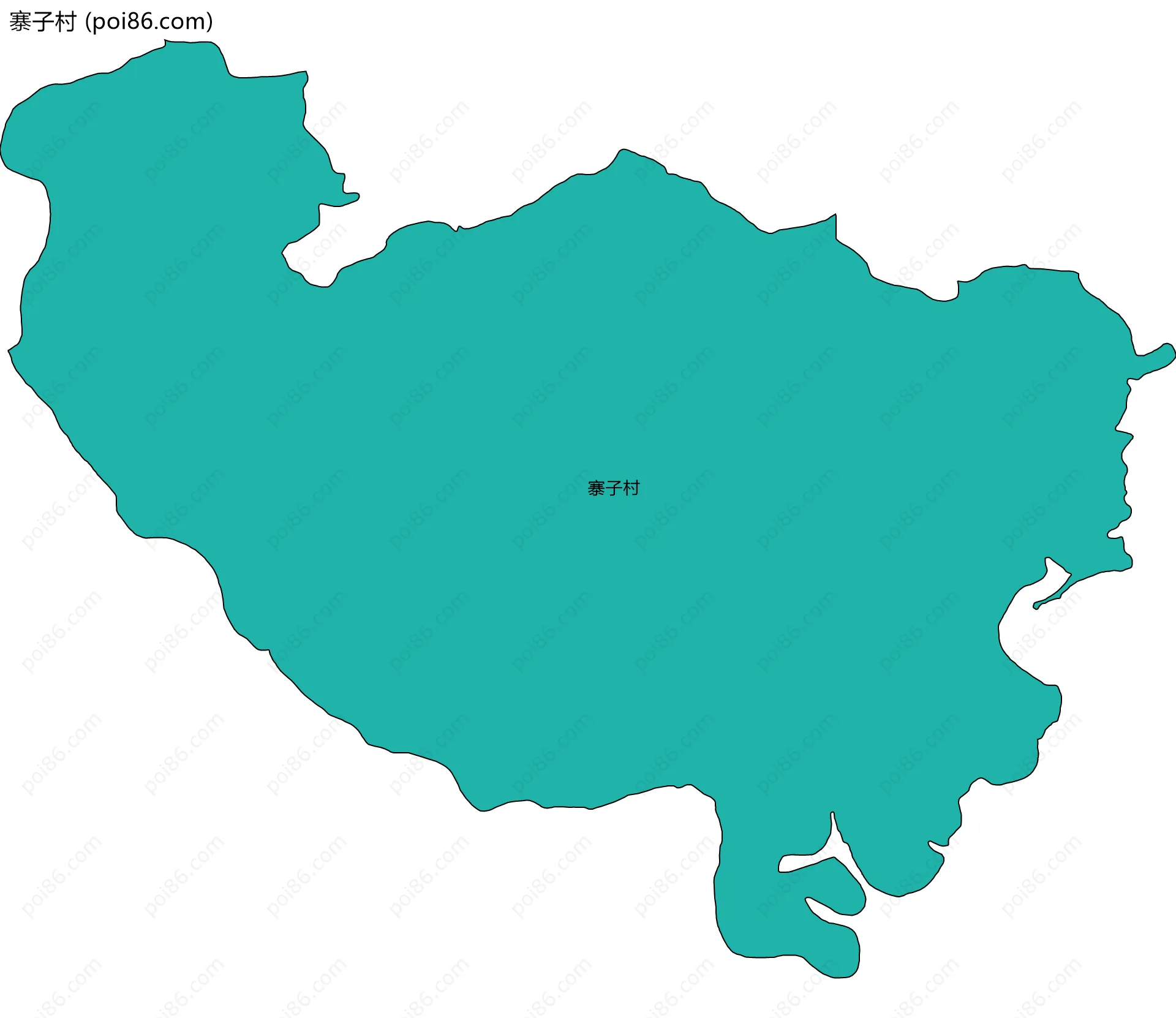 寨子村边界地图