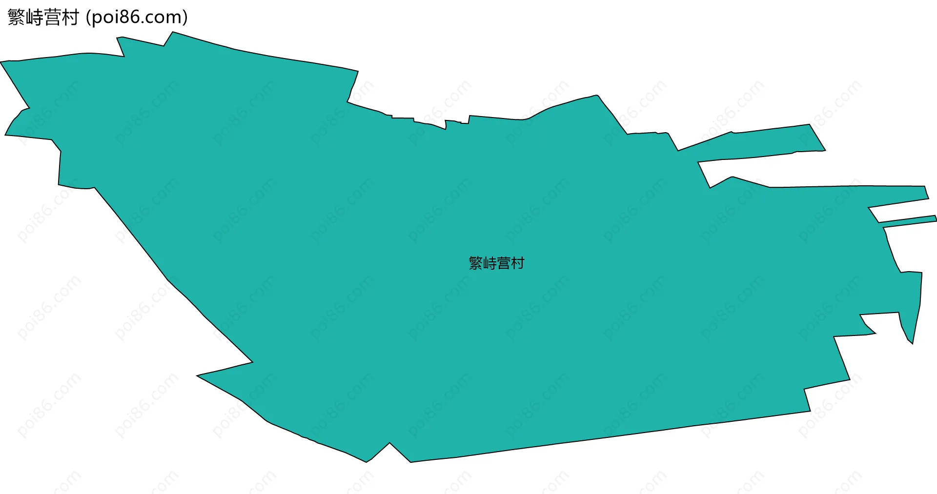 繁峙营村边界地图