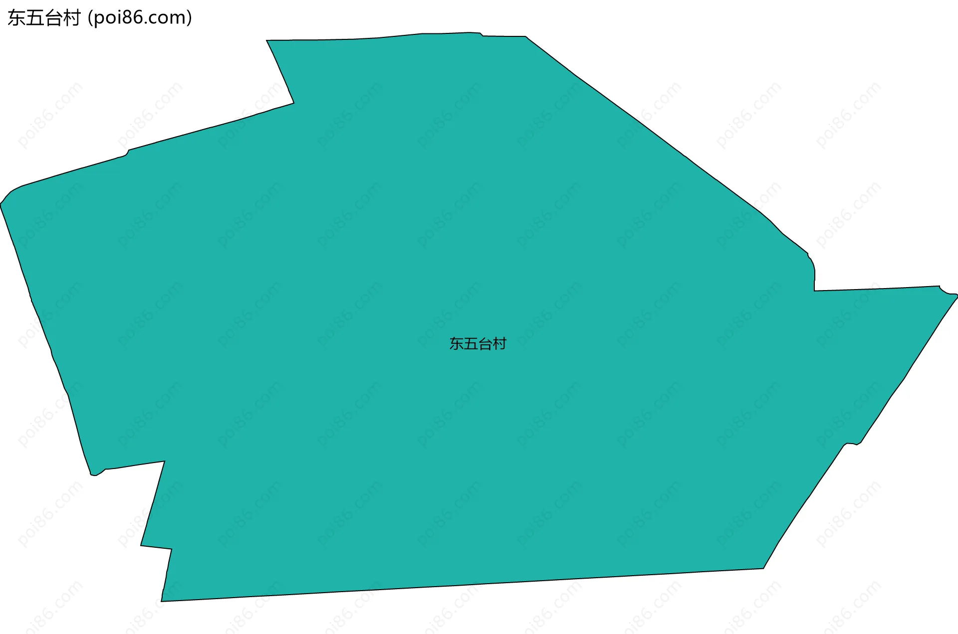 东五台村边界地图