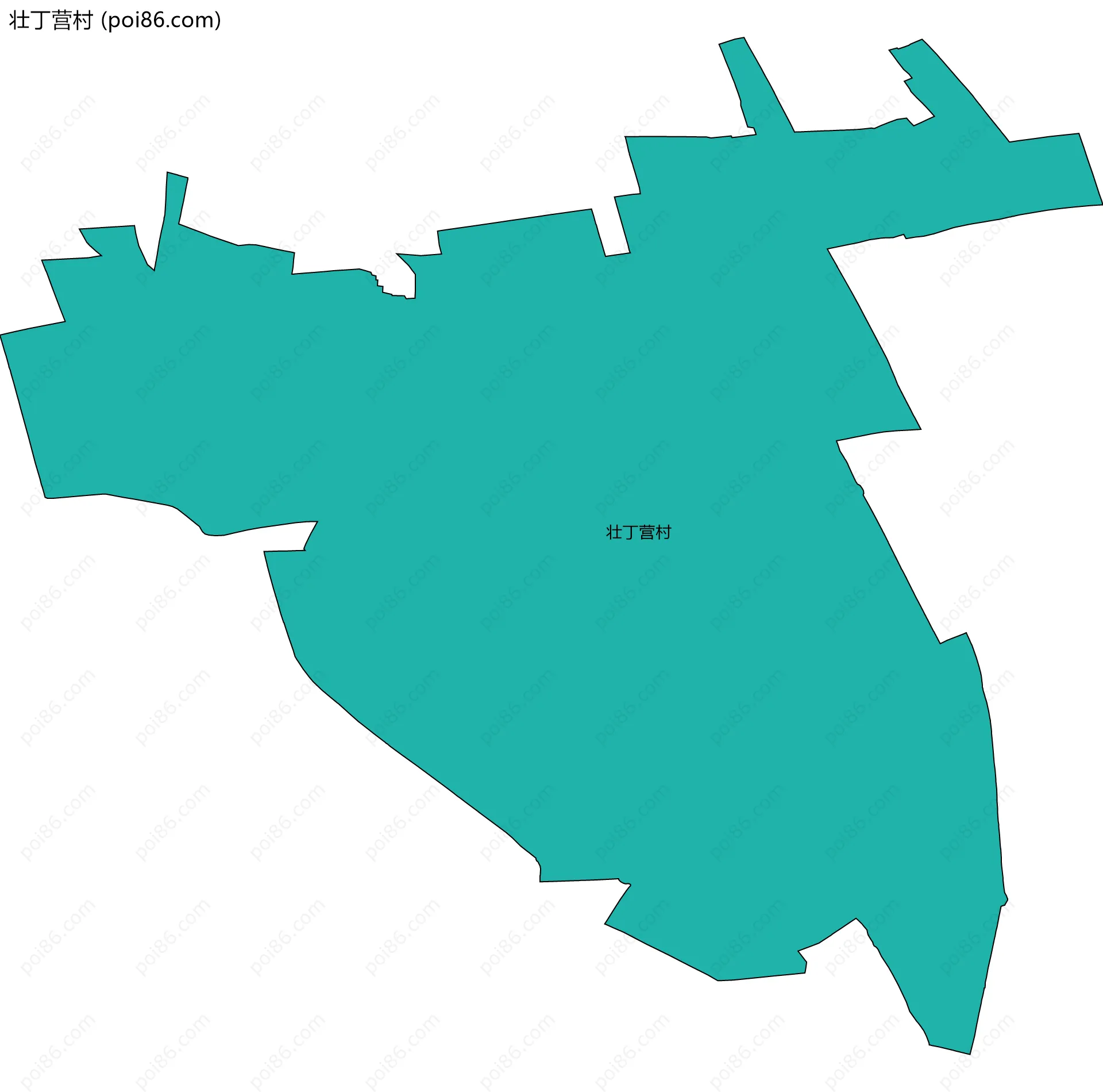 壮丁营村边界地图