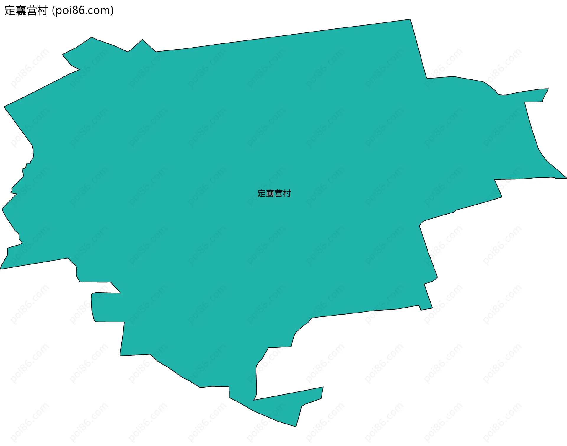 定襄营村边界地图